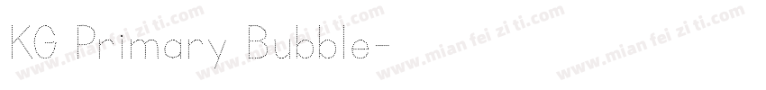 KG Primary Bubble字体转换